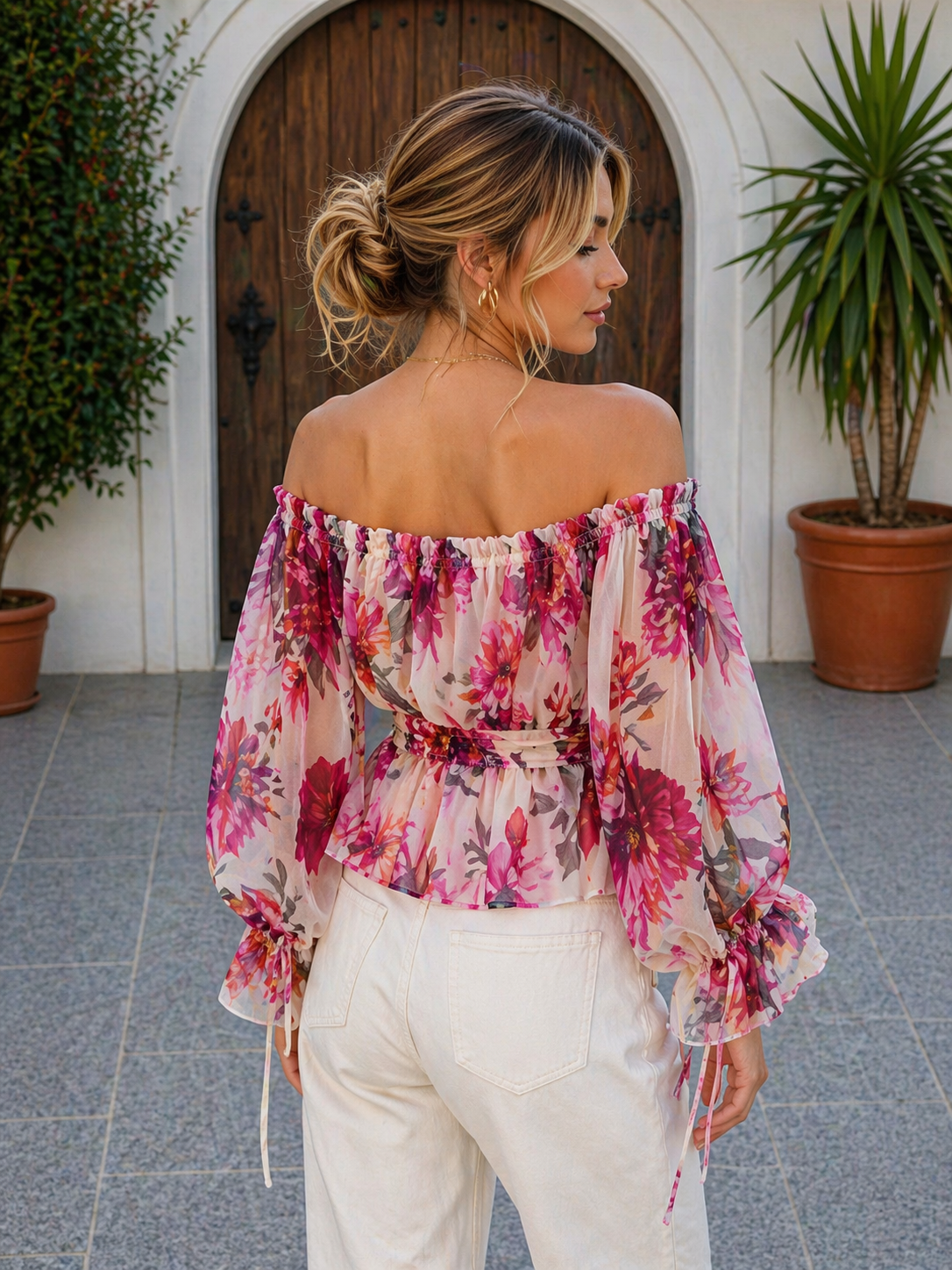 OFF-SHOULDER TOP