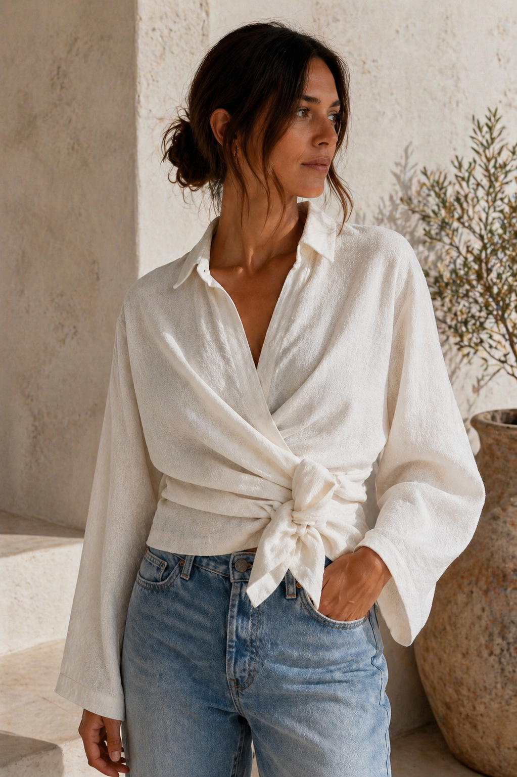 SANDRA WRAP SHIRT