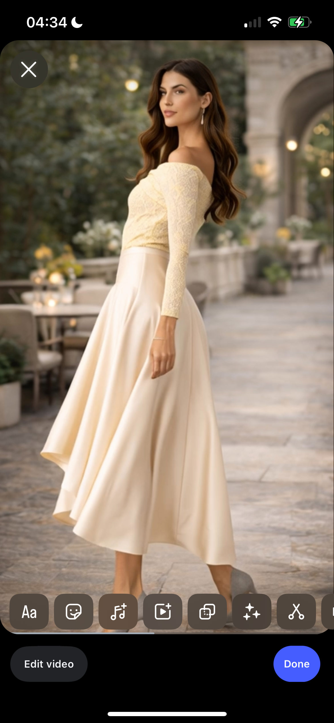 SILK MIDI SKIRT