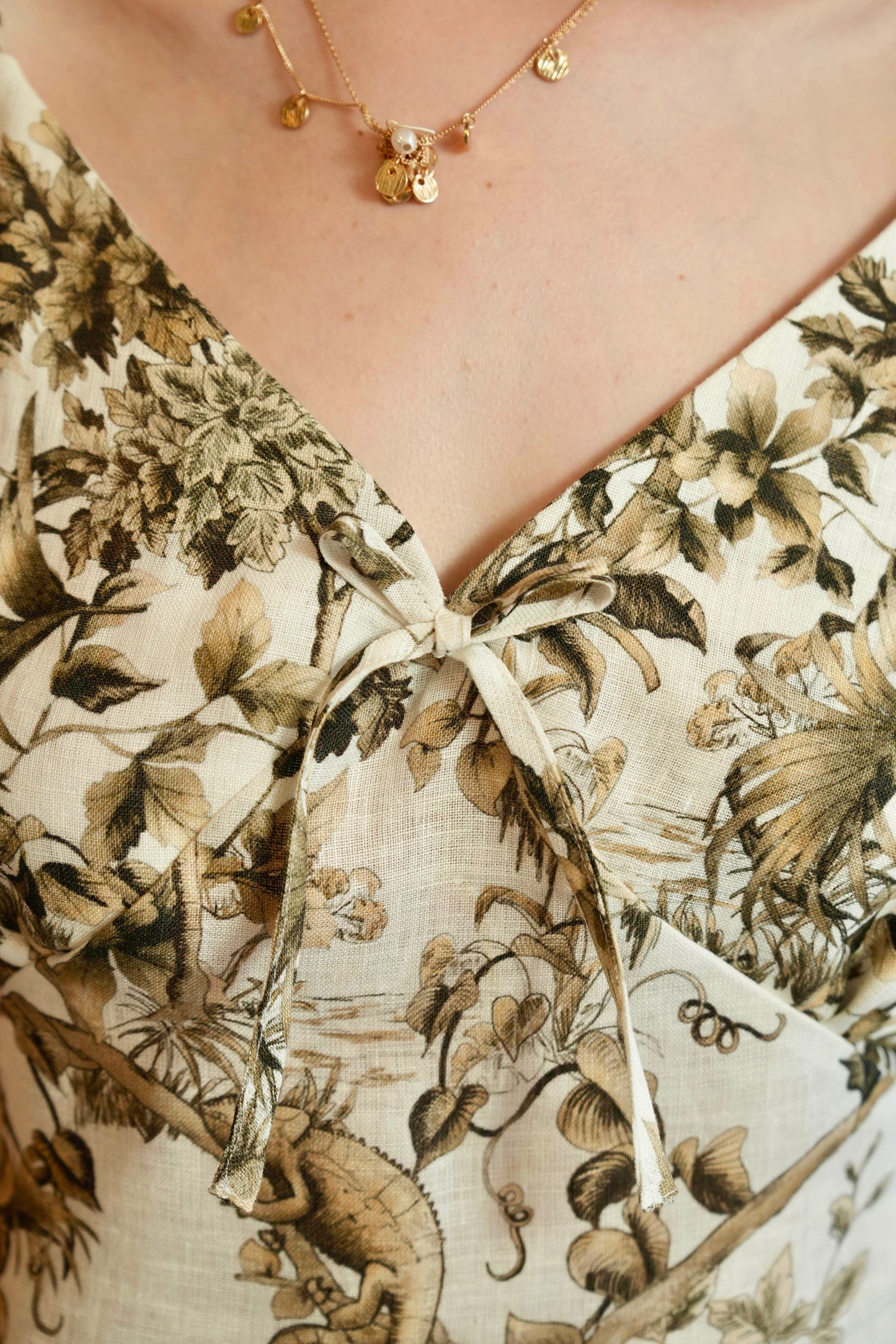 LINEN SLIP DRESS