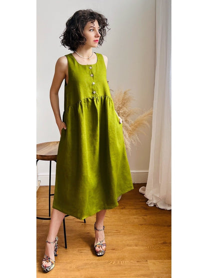LINEN DRESS