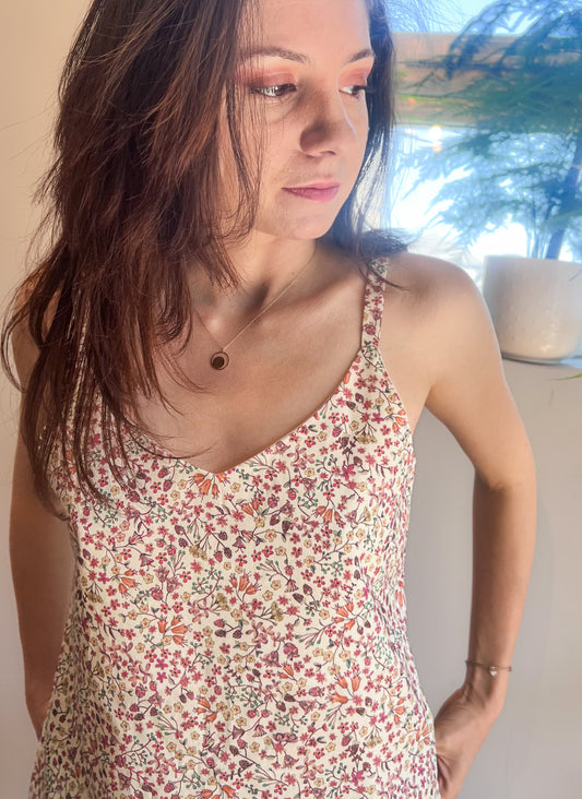 LIBERTY PRINT V-NECK CAMI TOP