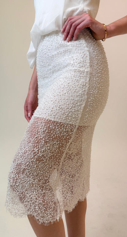 ÉTOILE BEADED LACE SKIRT