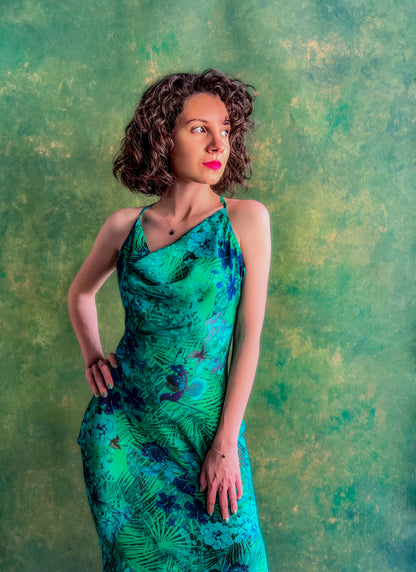 TROPICAL PRINT DRESS