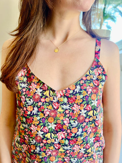 LIBERTY PRINT V-NECK CAMI TOP