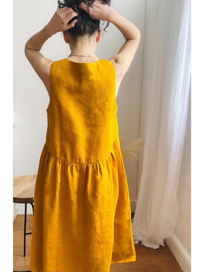LINEN DRESS