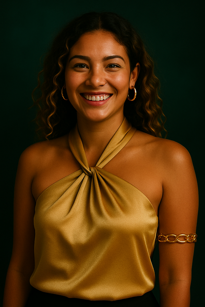 SATIN HALTER NECK TOP