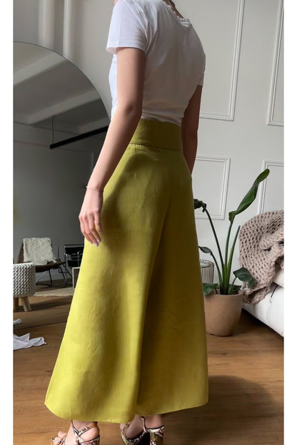 WRAP LINEN TROUSERS