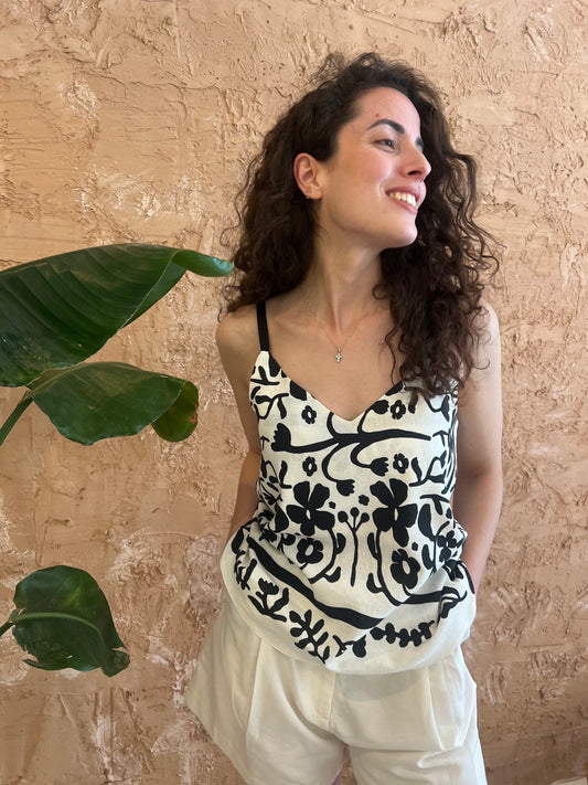 JARDIN LINEN CAMI
