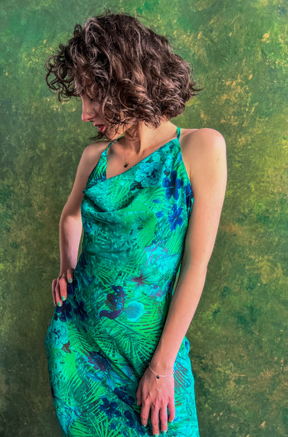TROPICAL PRINT DRESS