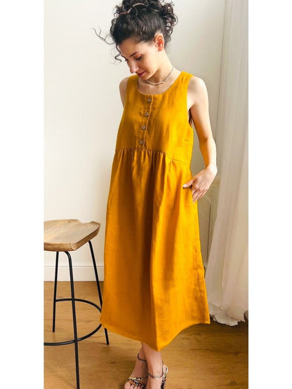 LINEN DRESS