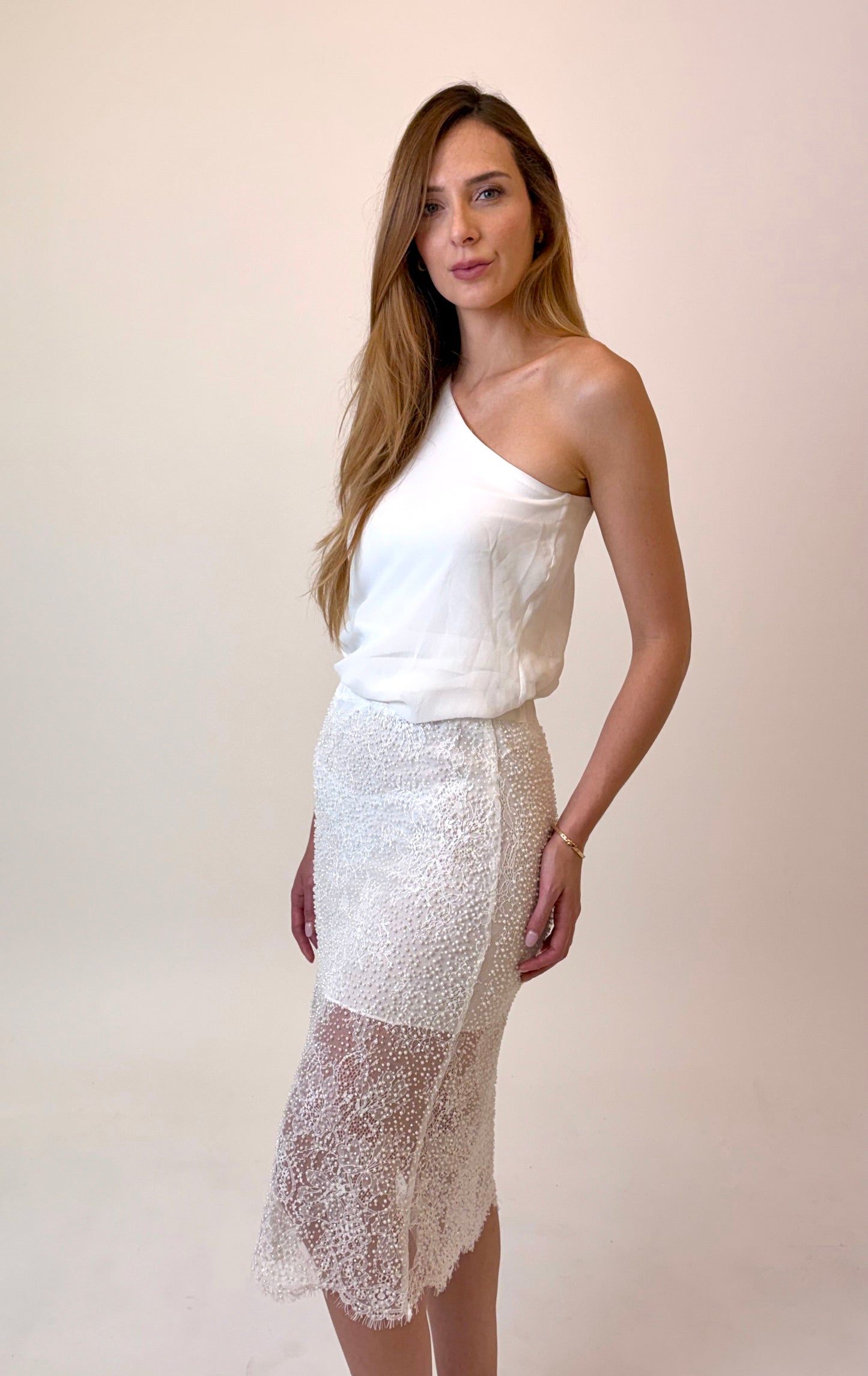 ÉTOILE BEADED LACE SKIRT