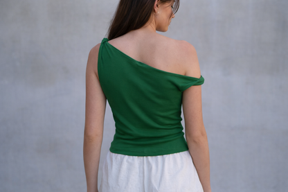 ALVIRA ONE-SHOULDER TOP
