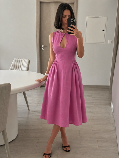 MEREDITH LINEN DRESS