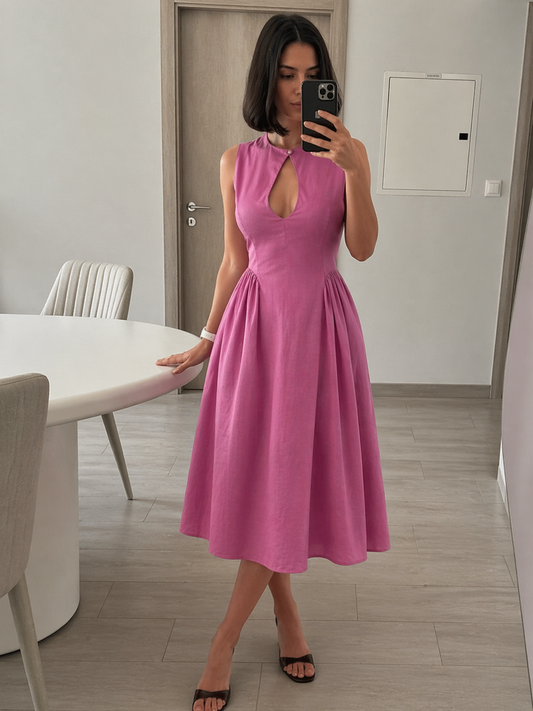MEREDITH LINEN DRESS