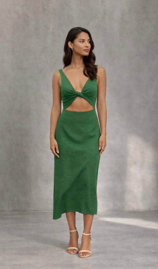 ALINA CUT-OUT KNOT DRESS