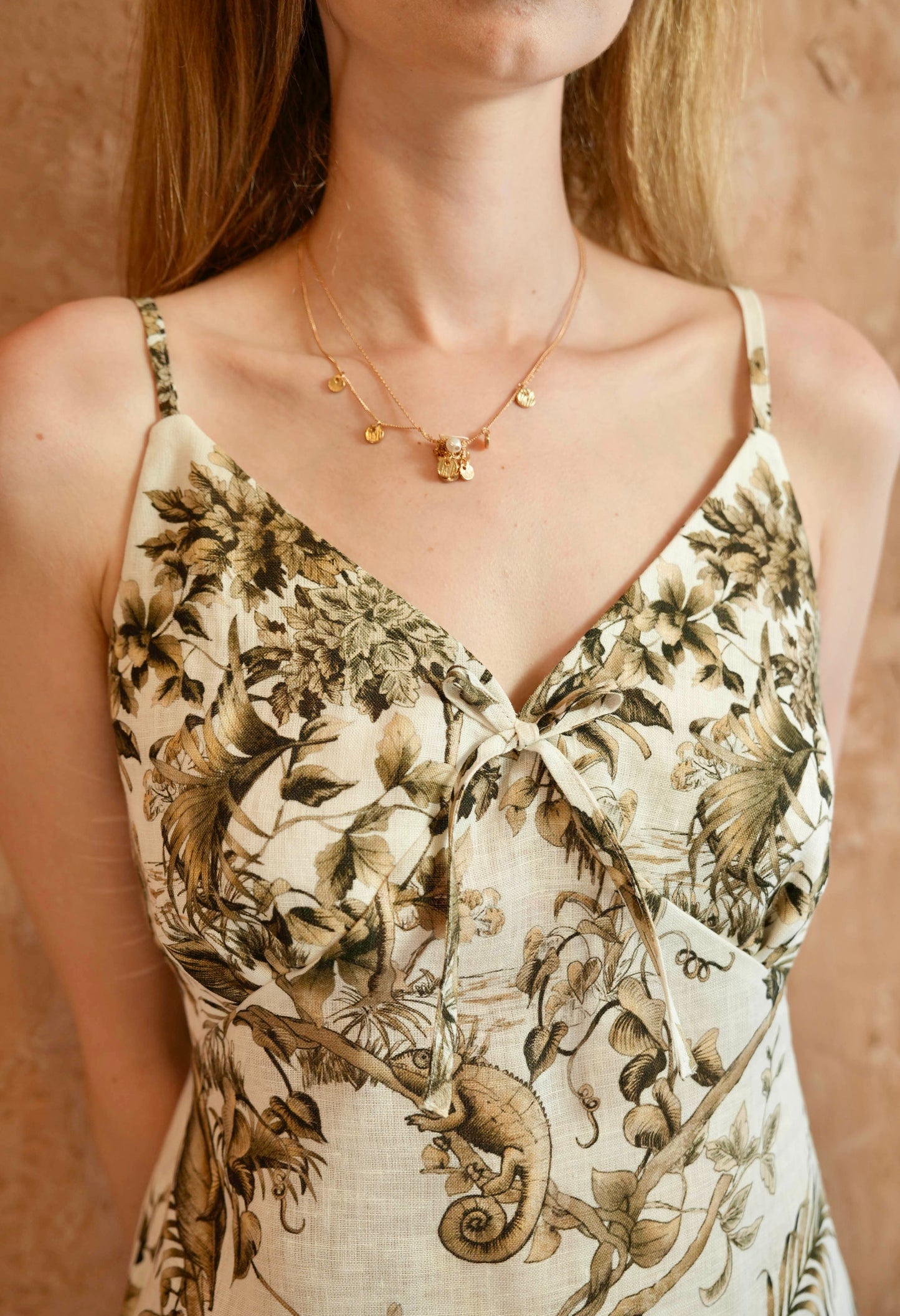 LINEN SLIP DRESS