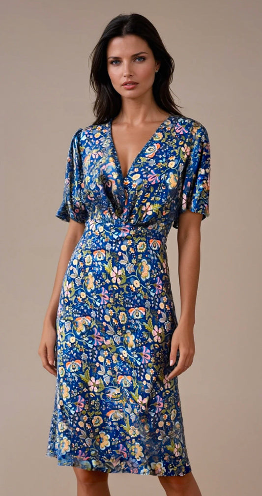LIBERTY PRINT SILK DRESS