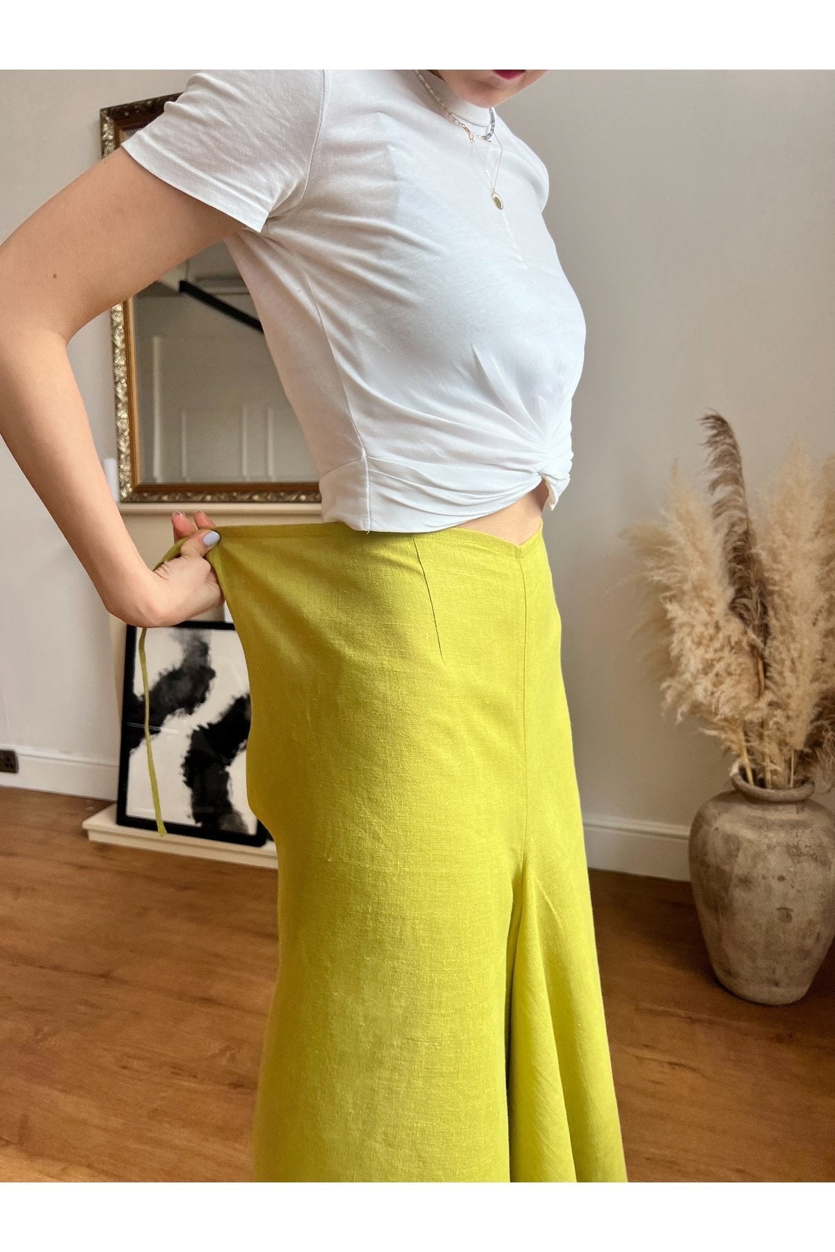 WRAP LINEN TROUSERS