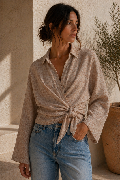 SANDRA WRAP SHIRT