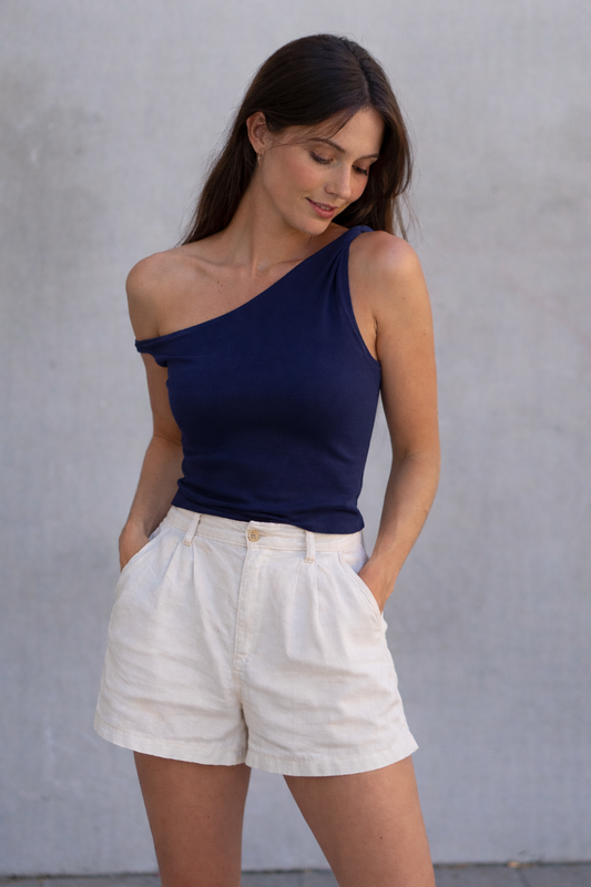 ALVIRA ONE-SHOULDER TOP
